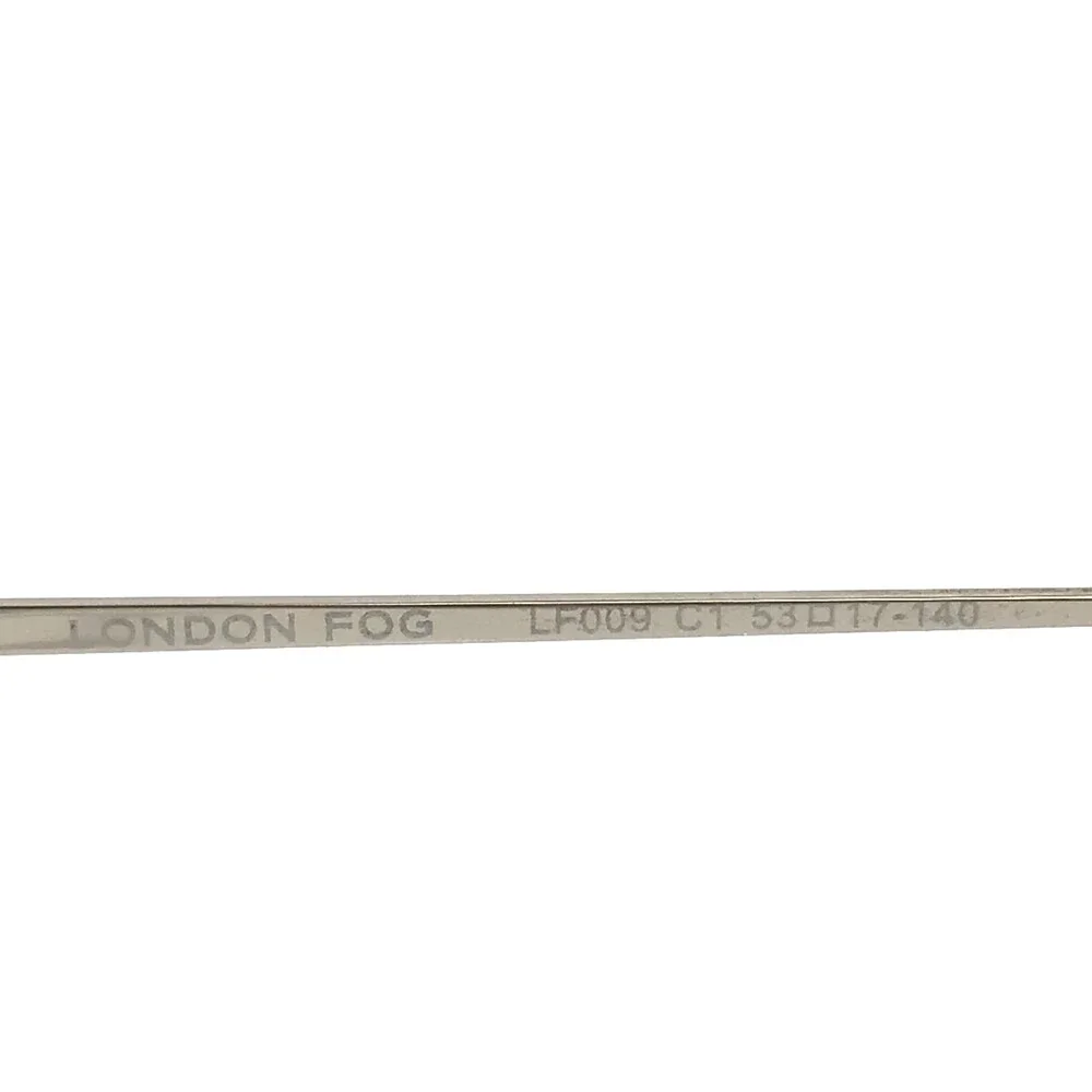 London Fog Eyeglasses Frames LF009 C1 Silver Cat Eye Wire Rim 53-17-140